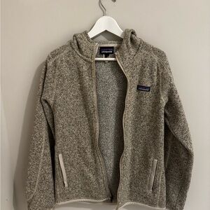 Patagonia Cream and Gray Fleece Better Sweater